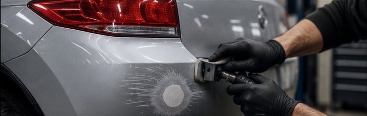 Technician carrying out SMART repairs in Sheffield