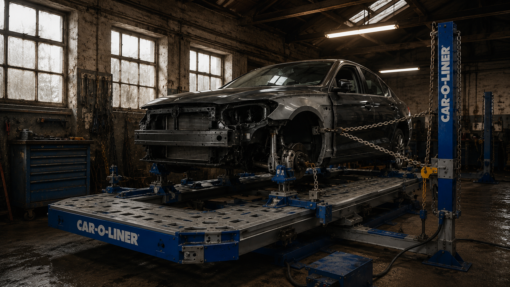 Vehicle jigging and structural alignment in Sheffield using Car-O-Liner equipment